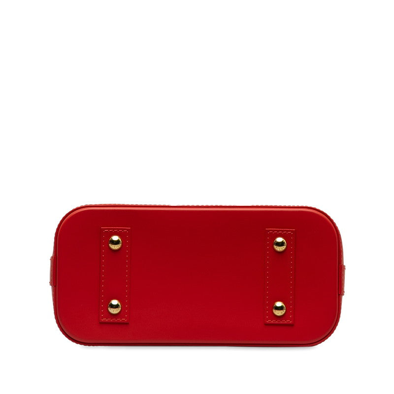 ルイ ヴィトン モノグラム アルマBB ハンドバッグ ショルダーバッグ 2WAY M41659 フラミンゴ レッド PVC レザー レディース LOUIS VUITTON 【中古】