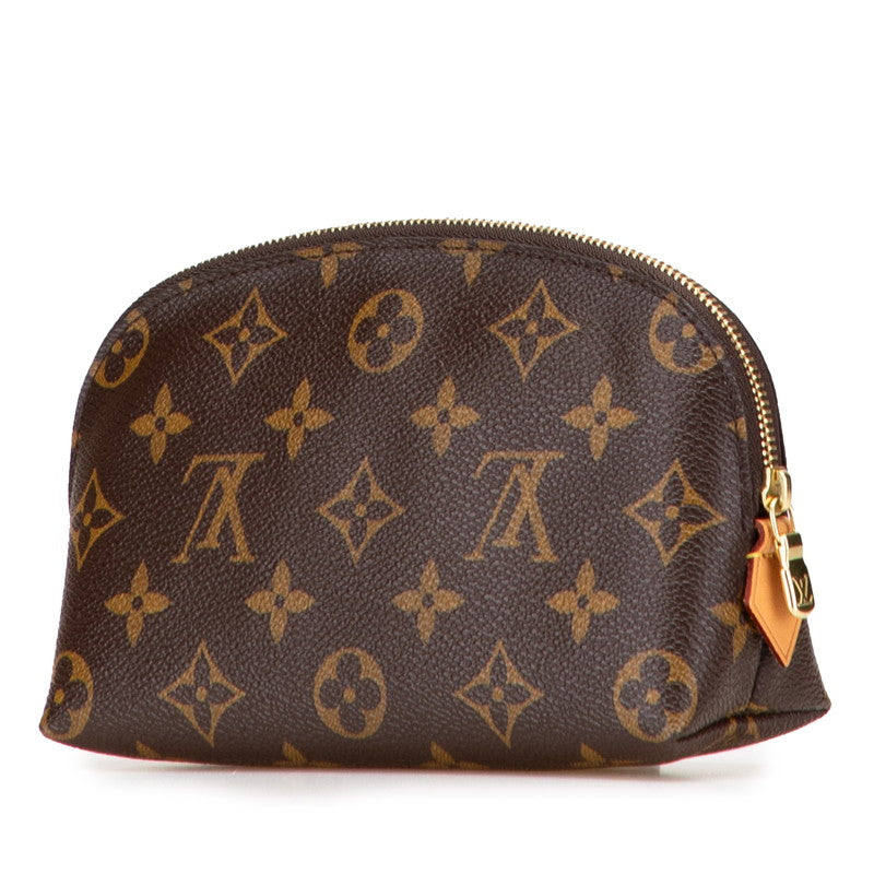 ルイ ヴィトン モノグラム ポシェット コスメティック ポーチ M47515 ブラウン PVC レザー レディース LOUIS VUITTON 【中古】