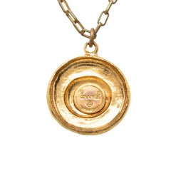 シャネル ココマーク チェーン ペンダント ネックレス ゴールド メッキ レディース CHANEL 【中古】