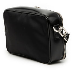 プラダ トライアングルロゴ RE-Nylon ショルダーバッグ 2VH070 ブラック ナイロン パテントレザー レディース PRADA 【中古】