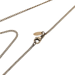 シャネル ヴィンテージ ココマーク ネックレス ゴールド レッド メッキ レディース CHANEL 【中古】