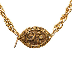 シャネル ココマーク ロングネックレス ゴールド メッキ レディース CHANEL 【中古】