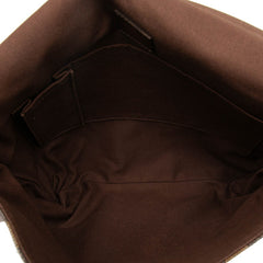 ルイ ヴィトン ダミエ ブルックリンMM 斜め掛け ショルダーバッグ N51211 ブラウン PVC レザー レディース LOUIS VUITTON 【中古】