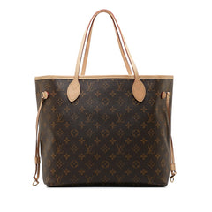 ルイ ヴィトン モノグラム ネヴァーフルMM トートバッグ M41178 ブラウン PVC レザー レディース LOUIS VUITTON 【中古】
