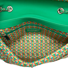 シャネル マトラッセ ココマーク チェーン ショルダーバッグ グリーン ラムスキン レディース CHANEL 【中古】