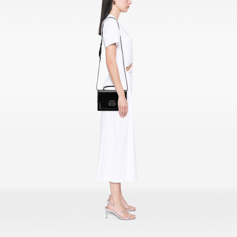 サンローラン ベルシャス ミディアム ハンドバッグ ショルダーバッグ 2WAY 482051 ブラック レザー レディース SAINT LAURENT 【中古】