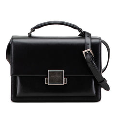 サンローラン ベルシャス ミディアム ハンドバッグ ショルダーバッグ 2WAY 482051 ブラック レザー レディース SAINT LAURENT 【中古】