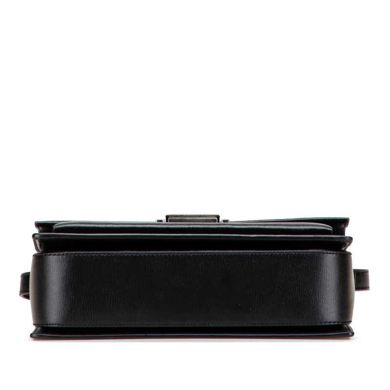 サンローラン ベルシャス ミディアム ハンドバッグ ショルダーバッグ 2WAY 482051 ブラック レザー レディース SAINT LAURENT 【中古】