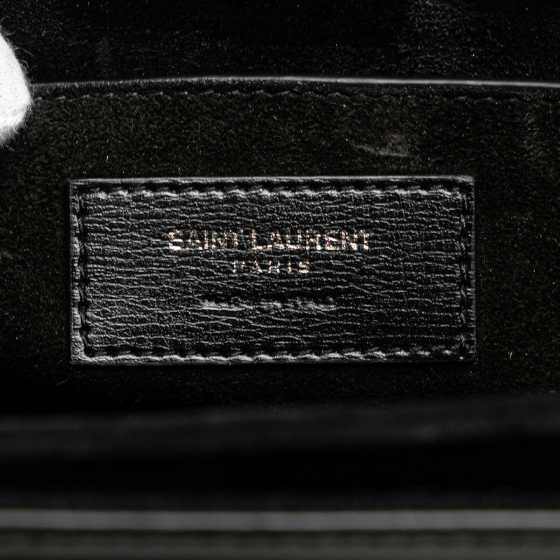 サンローラン ベルシャス ミディアム ハンドバッグ ショルダーバッグ 2WAY 482051 ブラック レザー レディース SAINT LAURENT 【中古】