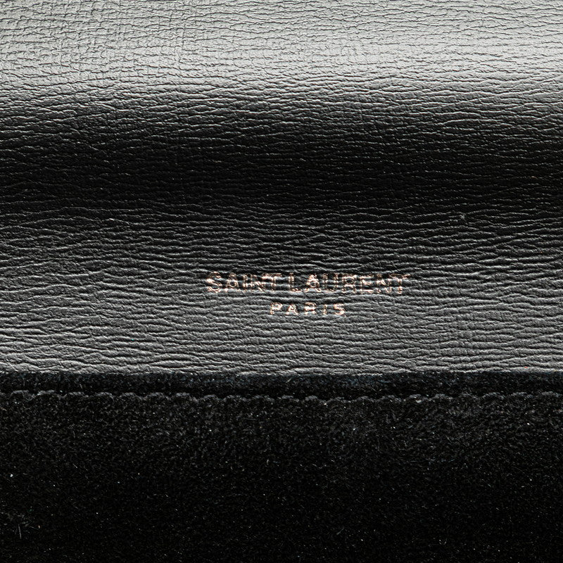サンローラン ベルシャス ミディアム ハンドバッグ ショルダーバッグ 2WAY 482051 ブラック レザー レディース SAINT LAURENT 【中古】