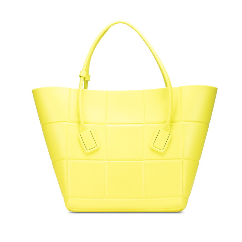ボッテガヴェネタ ザ アルコ トートバッグ ショルダーバッグ グリーン系 黄緑 ラバー レディース BOTTEGAVENETA 【中古】