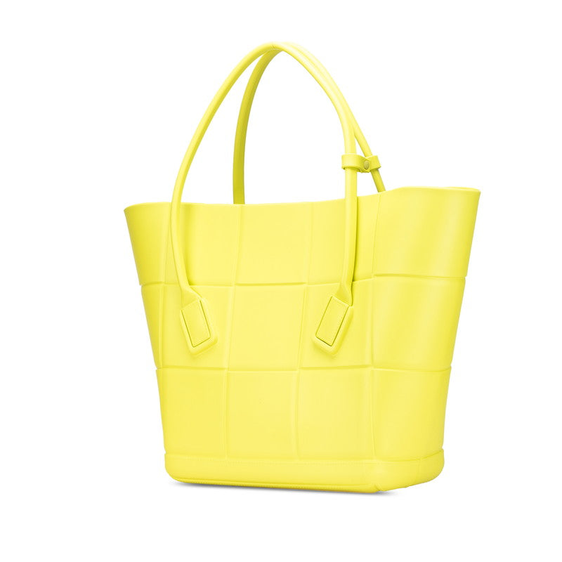 ボッテガヴェネタ ザ アルコ トートバッグ ショルダーバッグ グリーン系 黄緑 ラバー レディース BOTTEGAVENETA 【中古】