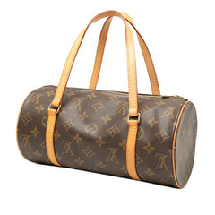 ルイ ヴィトン モノグラム パピヨン26 ハンドバッグ M51386 ブラウン PVC レザー レディース LOUIS VUITTON 【中古】