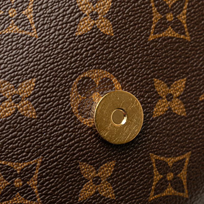 ルイ ヴィトン モノグラム エピ サンミシェル ショルダーバッグ M44030 ノワール ブラウン PVC レザー レディース LOUIS VUITTON 【中古】