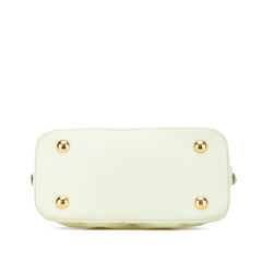 ルイ ヴィトン モノグラム マヒナ アルマ ソフトBB ハンドバッグ ショルダーバッグ 2WAY M20855 ライトグリーン レザー レディース LOUIS VUITTON 【中古】