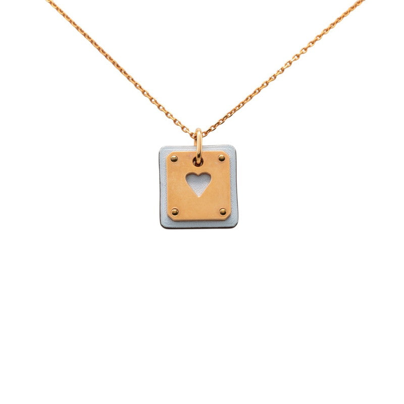 エルメス アスドゥクールPM ネックレス ゴールド マルチカラー メッキ ヴォースイフト レディース HERMES 【中古】