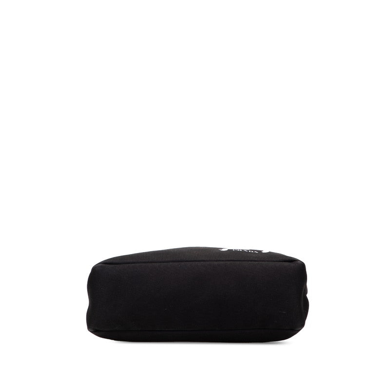 プラダ モンキー トートバッグ ブラック ホワイト オレンジ キャンバス レザー レディース PRADA 【中古】