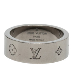 ルイ ヴィトン LV インスティンクト リング 指輪 サイズ M M00513 シルバー メタル メンズ LOUIS VUITTON 【中古】