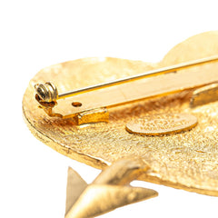 シャネル ヴィンテージ ココマーク アロー ハート ブローチ ゴールド メッキ レディース CHANEL 【中古】