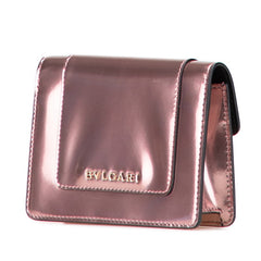 ブルガリ セルペンティ ポーチ ピンク レザー エナメル レディース BVLGARI 【中古】