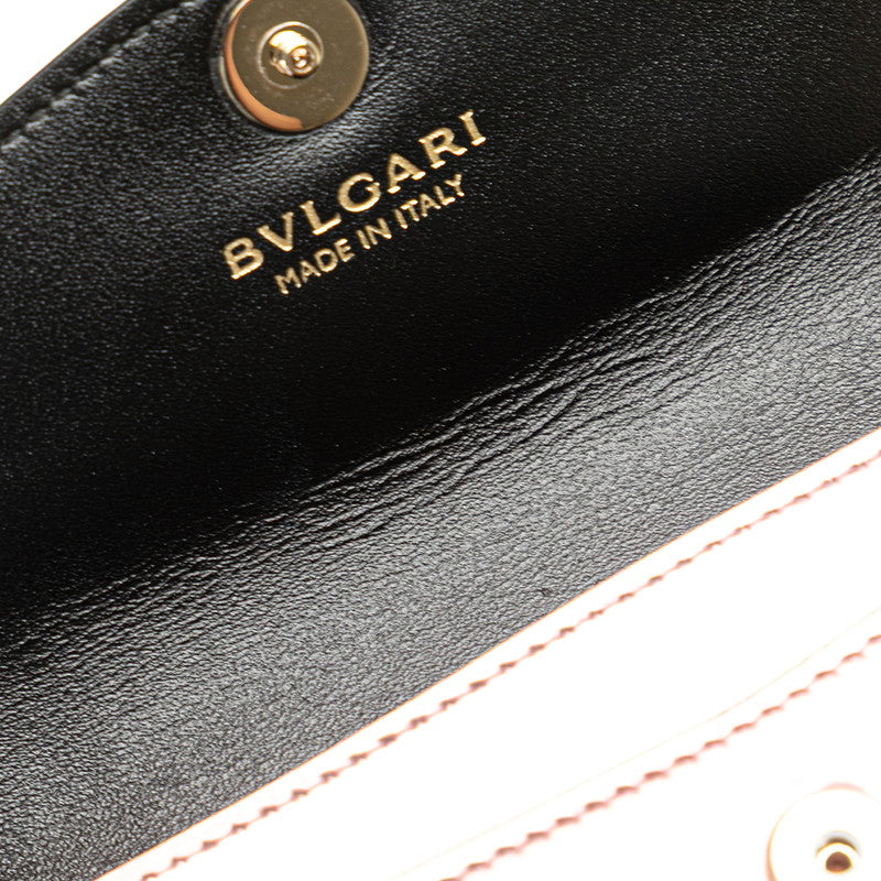 ブルガリ セルペンティ ポーチ ピンク レザー エナメル レディース BVLGARI 【中古】