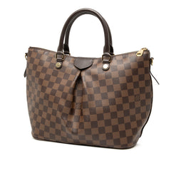 ルイ ヴィトン ダミエ シエナMM ハンドバッグ ショルダーバッグ 2WAY N41546 エベヌ ブラウン PVC レザー レディース LOUIS VUITTON 【中古】