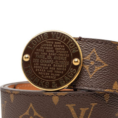 ルイ ヴィトン モノグラム サンチュール T&B ベルト サイズ：80/32 M6975W ブラウン PVC レザー レディース LOUIS VUITTON 【中古】