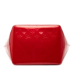 ルイ ヴィトン モノグラム ヴェルニ ベルヴューPM ハンドバッグ M93583 ポムダムール レッド パテントレザー レディース LOUIS VUITTON 【中古】