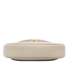 ブルガリ セルペンティ エリプス ハンドバッグ チェーン ショルダーバッグ 2WAY グレージュ レザー レディース BVLGARI 中古