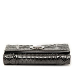 ディオール ディオラマ 三つ折り財布 ブラック パテントレザー レディース Dior 【中古】