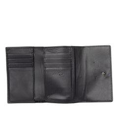 ディオール ディオラマ 三つ折り財布 ブラック パテントレザー レディース Dior 【中古】