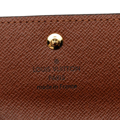 ルイ ヴィトン モノグラム ミュルティクレ4 4連 キーケース M62631 ブラウン PVC レザー レディース LOUIS VUITTON 【中古】