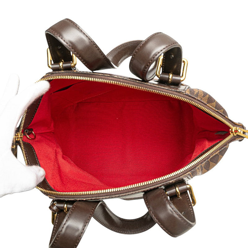 ルイ ヴィトン ダミエ ヴェローナMM ハンドバッグ ショルダーバッグ N41118 ブラウン PVC レザー レディース LOUIS VUITTON 【中古】