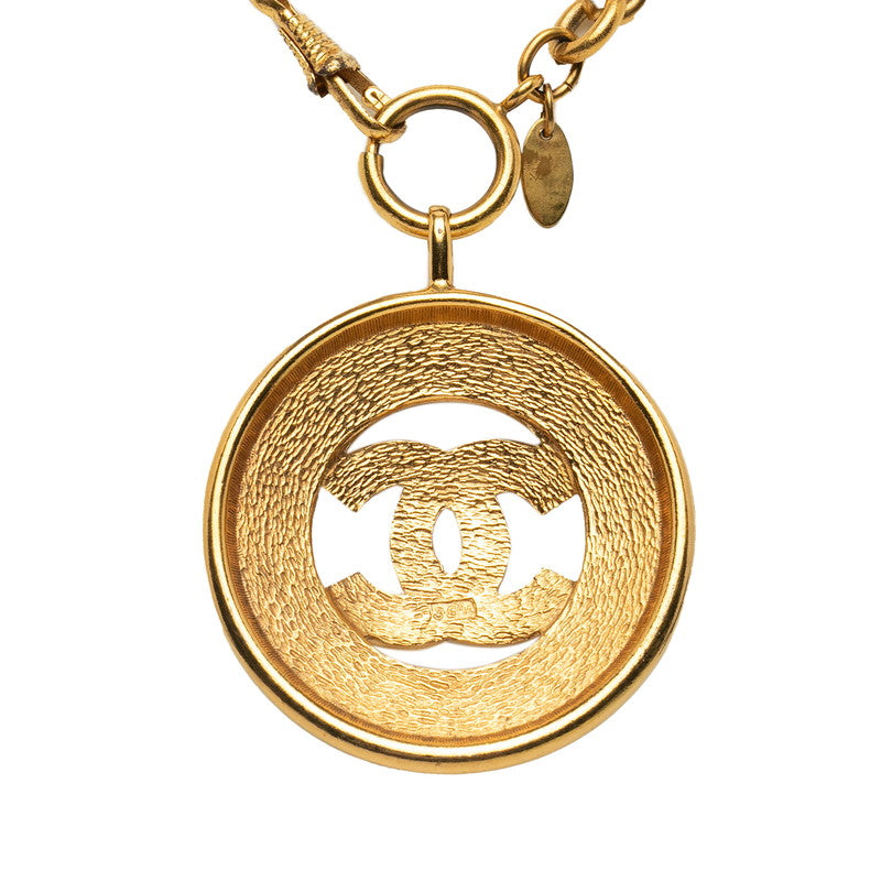 シャネル ヴィンテージ ココマーク ネックレス ゴールド メッキ レディース CHANEL 【中古】