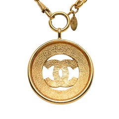 シャネル ヴィンテージ ココマーク ネックレス ゴールド メッキ レディース CHANEL 【中古】