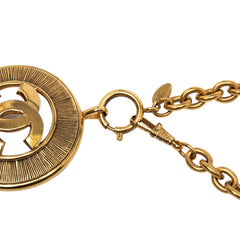 シャネル ヴィンテージ ココマーク ネックレス ゴールド メッキ レディース CHANEL 【中古】