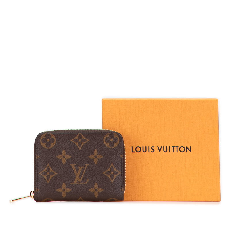 ルイ ヴィトン モノグラム ジッピー コインパース コインケース 小銭入れ M60067 ブラウン PVC レザー レディース LOUIS VUITTON 【中古】