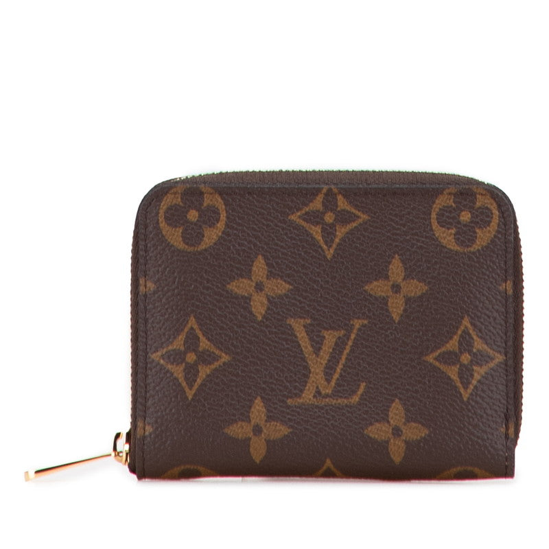 ルイ ヴィトン モノグラム ジッピー コインパース コインケース 小銭入れ M60067 ブラウン PVC レザー レディース LOUIS VUITTON 【中古】