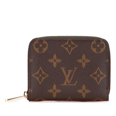 ルイ ヴィトン モノグラム ジッピー コインパース コインケース 小銭入れ M60067 ブラウン PVC レザー レディース LOUIS VUITTON 【中古】