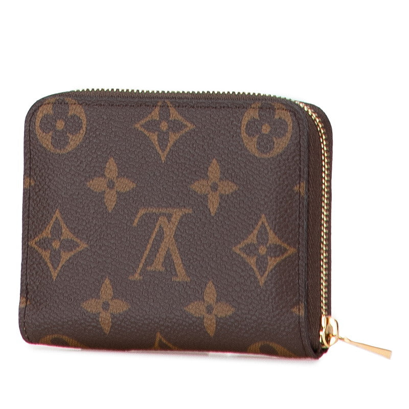 ルイ ヴィトン モノグラム ジッピー コインパース コインケース 小銭入れ M60067 ブラウン PVC レザー レディース LOUIS VUITTON 【中古】