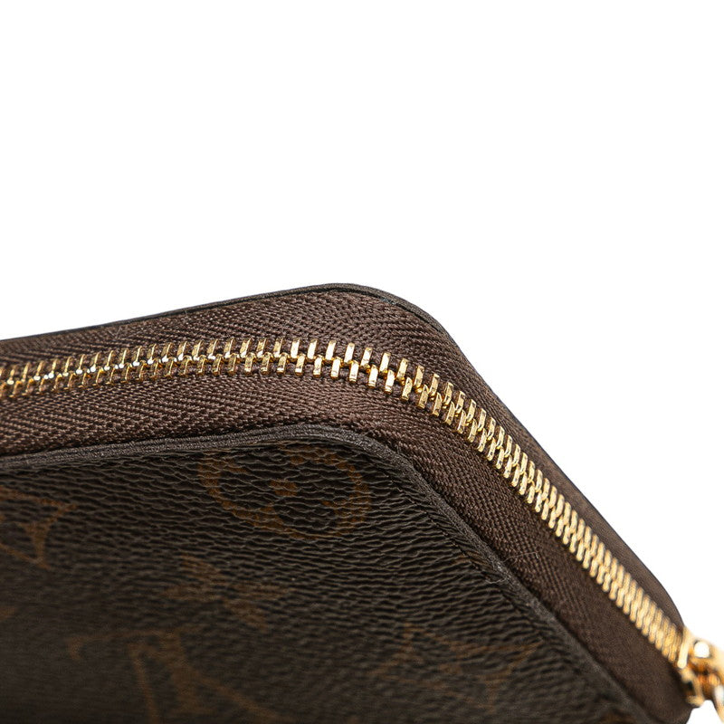 ルイ ヴィトン モノグラム ジッピー コインパース コインケース 小銭入れ M60067 ブラウン PVC レザー レディース LOUIS VUITTON 【中古】