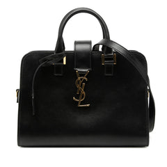 サンローラン ベイビーカバス ハンドバッグ ショルダーバッグ 2WAY 472466 ブラック レザー レディース SAINT LAURENT 【中古】