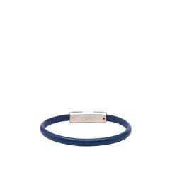 ルイ ヴィトン クリップ イット ブレスレット M8116 ブルー シルバー レザー メタル レディース LOUIS VUITTON 【中古】