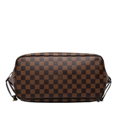 ルイ ヴィトン ダミエ ネヴァーフルMM ショルダーバッグ トートバッグ N51105 ブラウン PVC レザー レディース LOUIS VUITTON 中古