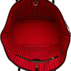 ルイ ヴィトン ダミエ ネヴァーフルMM ショルダーバッグ トートバッグ N51105 ブラウン PVC レザー レディース LOUIS VUITTON 中古