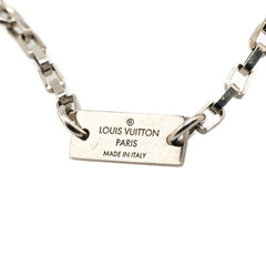 ルイ ヴィトン コリエ ダミエカラーズ チェーンのみ ネックレス M62490 シルバー メタル レディース LOUIS VUITTON 【中古】