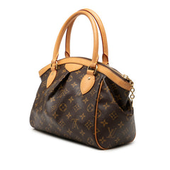 ルイ ヴィトン モノグラム ティヴォリPM ハンドバッグ M40143 ブラウン PVC レザー レディース LOUIS VUITTON 【中古】