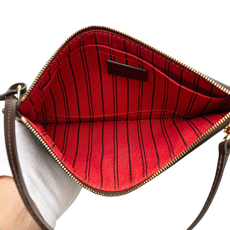 ルイ ヴィトン ダミエ ネヴァーフル 付属品ポーチ ポーチ ブラウン PVC レディース LOUIS VUITTON 【中古】