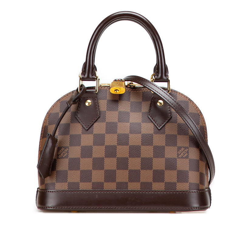 ルイ ヴィトン ダミエ アルマBB ハンドバッグ ショルダーバッグ 2WAY N41221 ブラウン PVC レザー レディース LOUIS VUITTON 【中古】