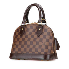 ルイ ヴィトン ダミエ アルマBB ハンドバッグ ショルダーバッグ 2WAY N41221 ブラウン PVC レザー レディース LOUIS VUITTON 【中古】